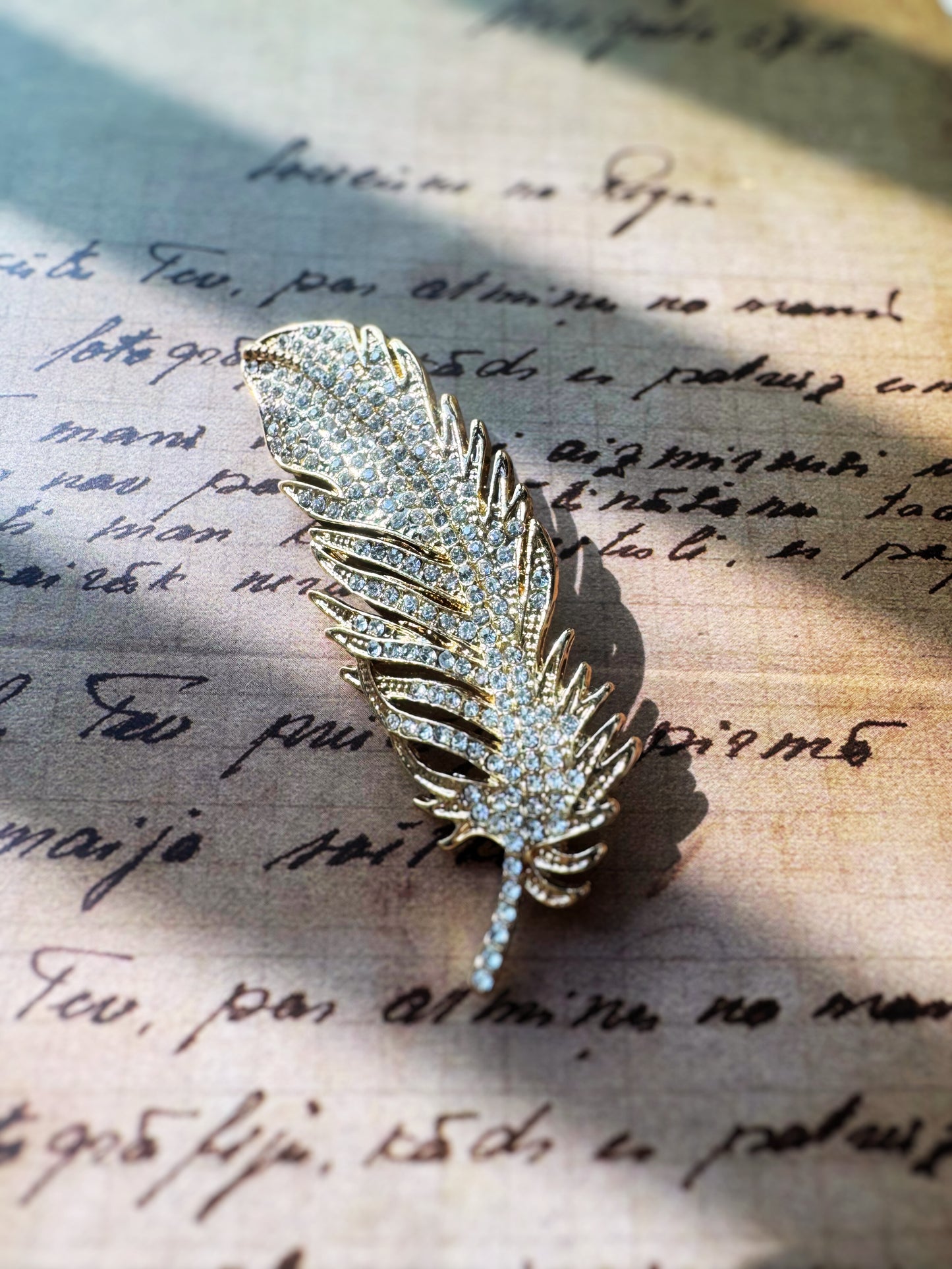 Feather Brooch