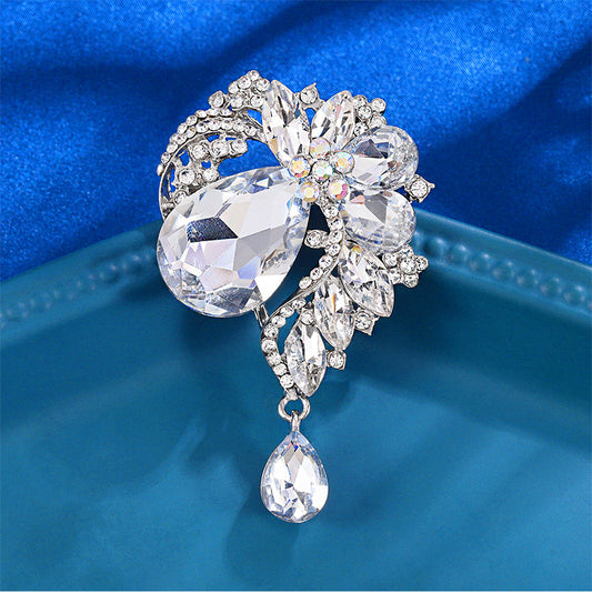 Luxury Crystal Glass Brooch